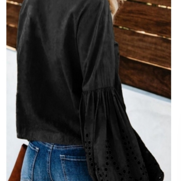 1 XLarge Left New Black Rhapsody Top - Picture 4 of 5